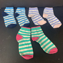 Load image into Gallery viewer, 3pk Girls Striped Socks
