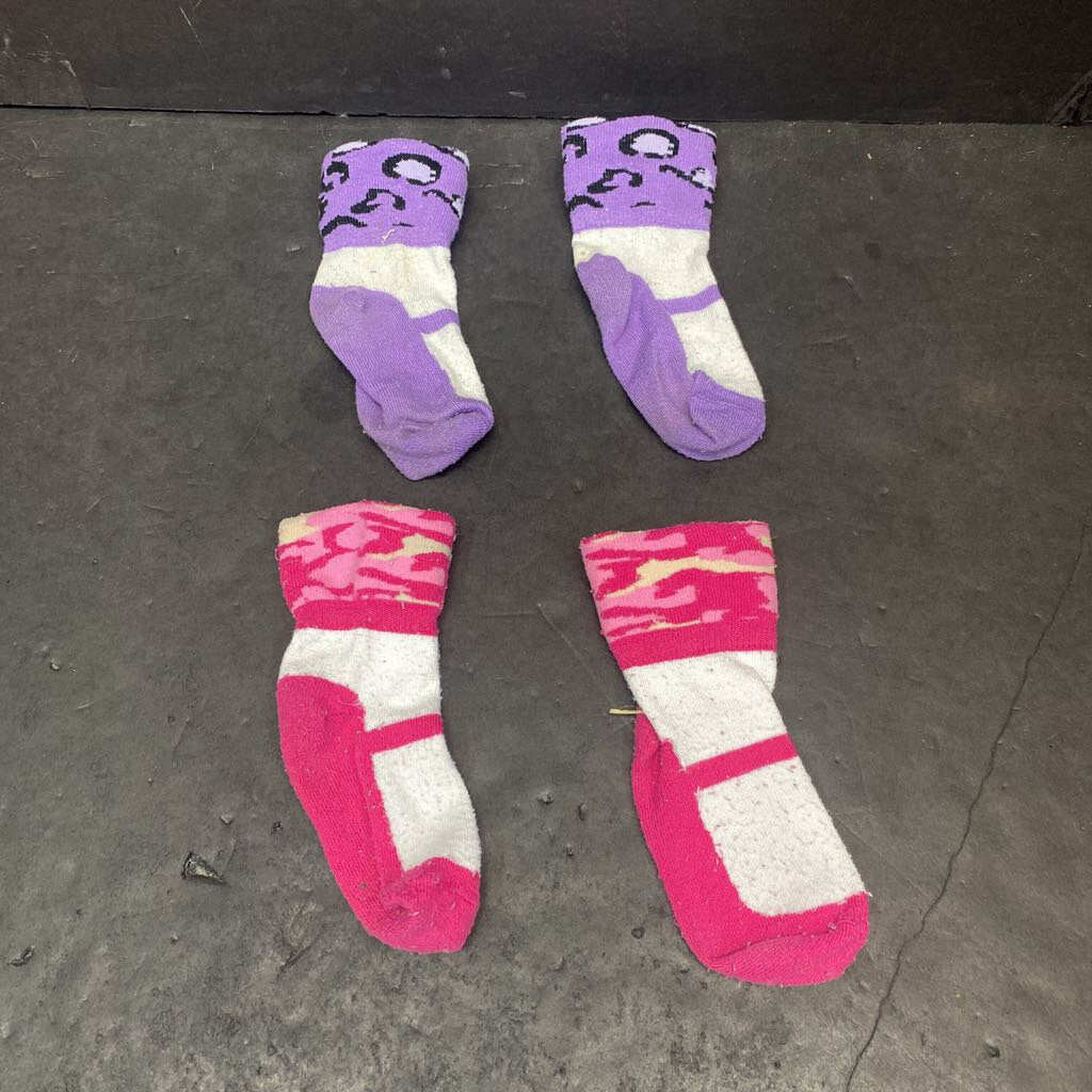2pk Girls Socks