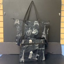 Load image into Gallery viewer, Paris Tote Bag w/Pouch
