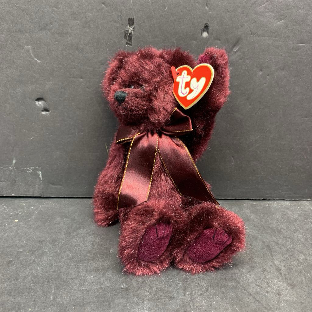 Beargundy the Bear Posable Beanie Baby