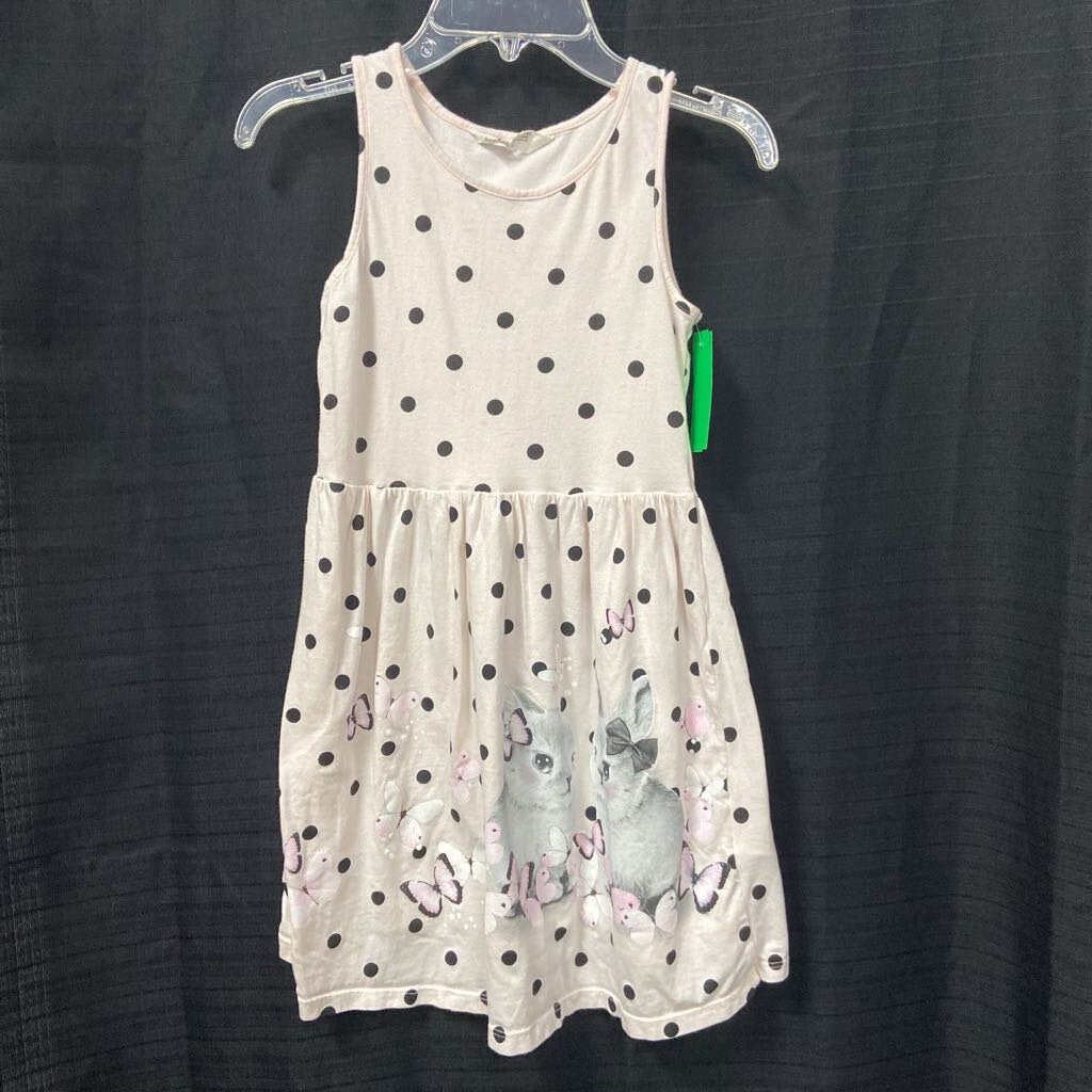 Dotted bunny easter dress