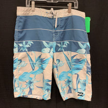 Load image into Gallery viewer, Tropical plant swim shorts
