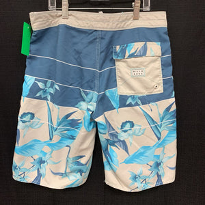 Tropical plant swim shorts