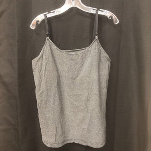 Striped nursing tank top