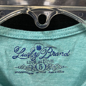 "Lucky" flower heart top