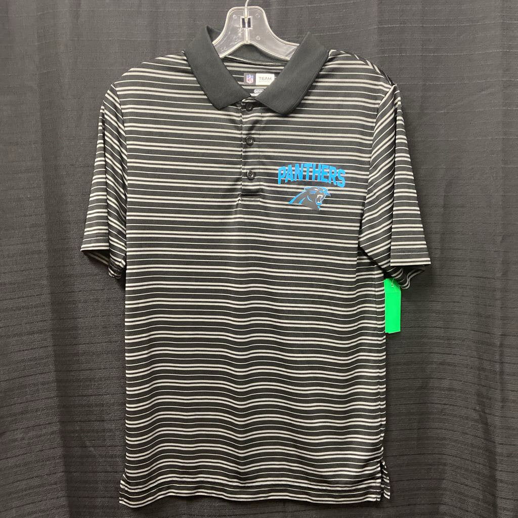 NFL stripe athletic polo shirt