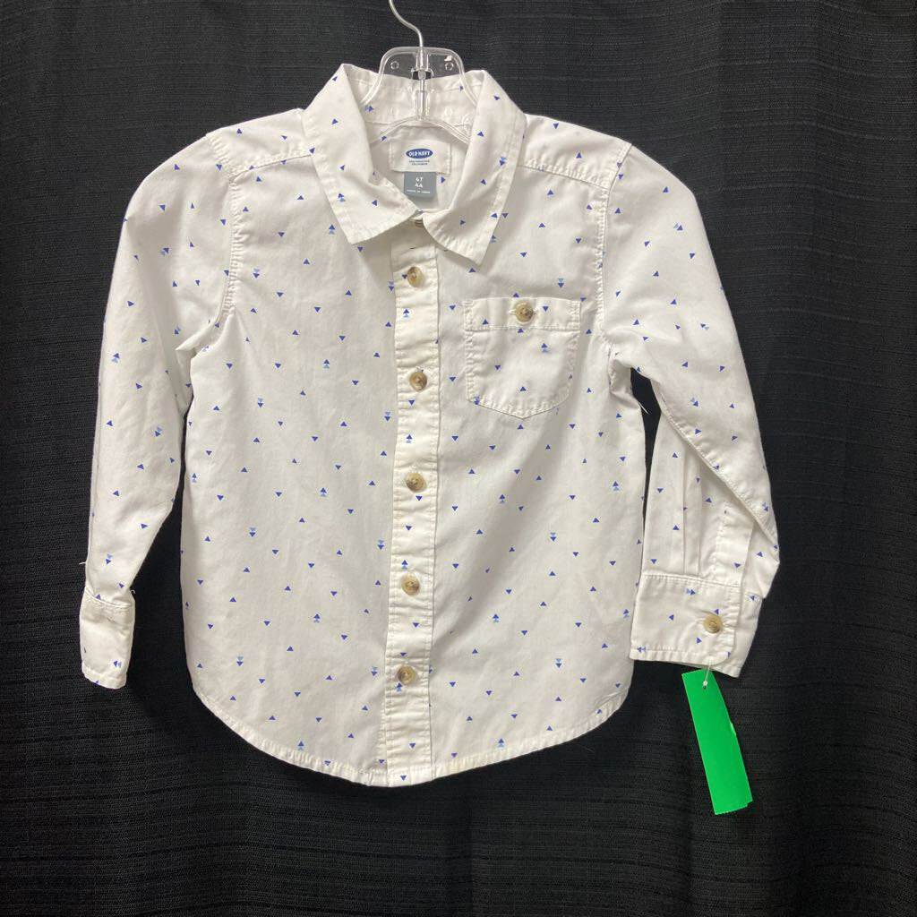 Triangle button down shirt