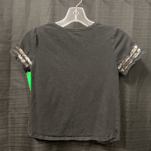 Sequin sleeve top
