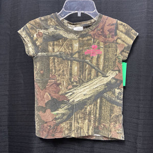 Wooded camouflage top