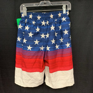 USA flag swim shorts