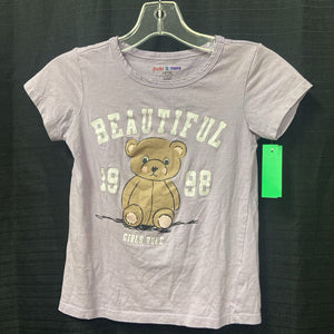 "Beautiful girls rule" bear top (Just 2 Cute)