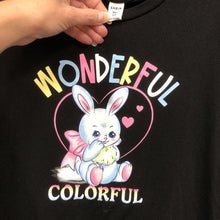 Load image into Gallery viewer, &quot;wonderful, colorful&quot; Easter bunny top
