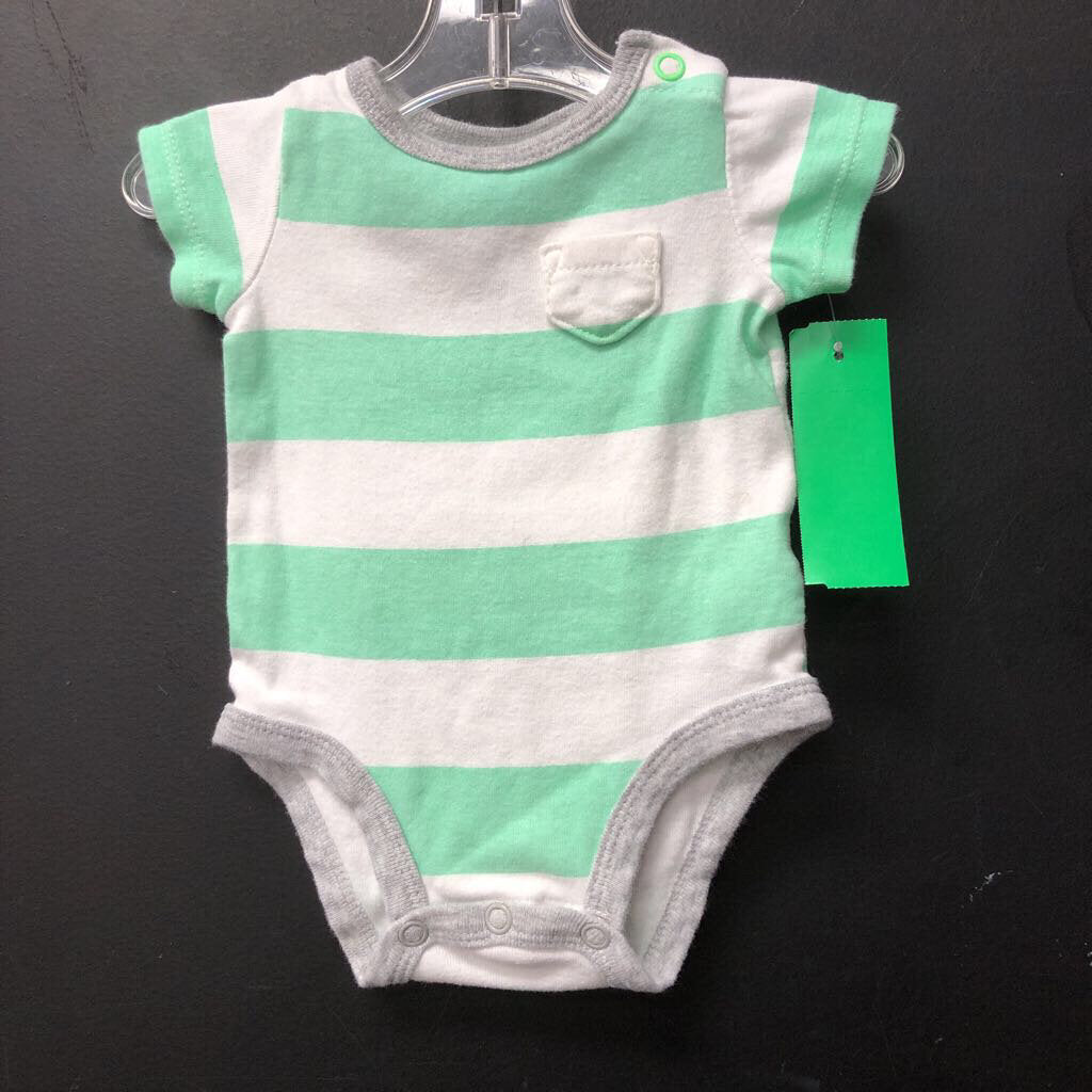 striped pocket onesie