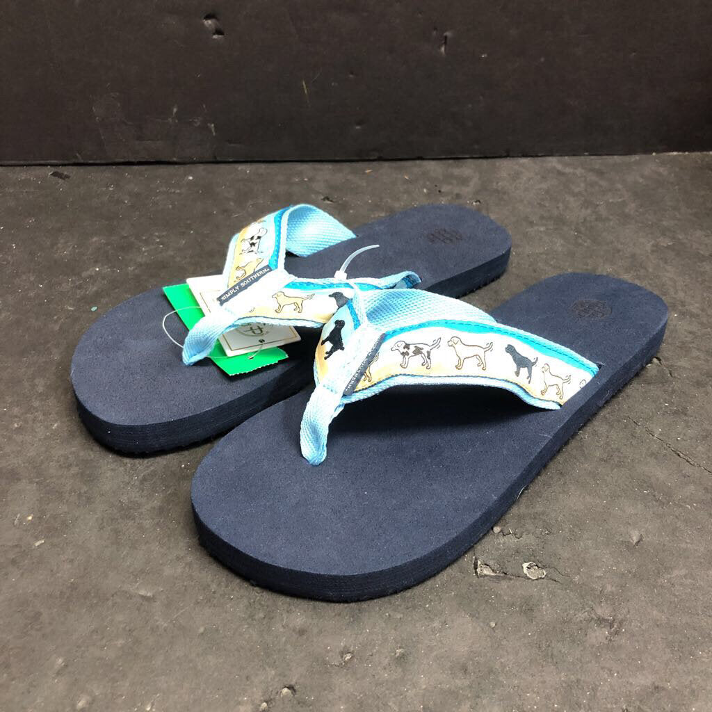 Girls Dog Flip Flops (NEW)