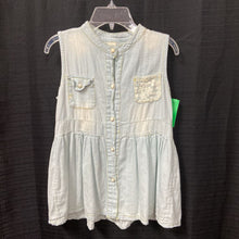Load image into Gallery viewer, Denim Lace Tank Top
