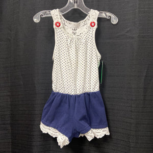 USA Star Romper Outfit