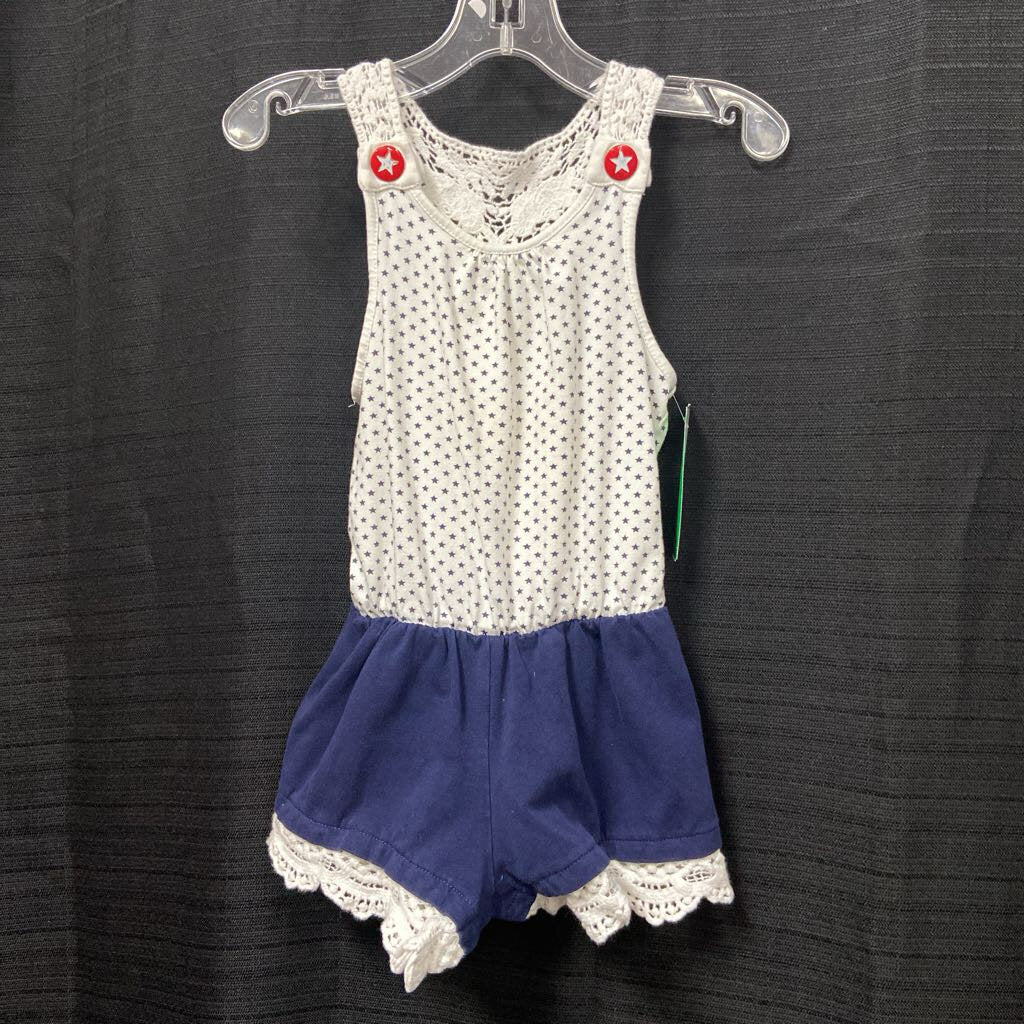 USA Star Romper Outfit