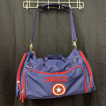 Load image into Gallery viewer, "Charlie" Monogrammed Captain America Duffel Bag
