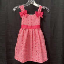 Load image into Gallery viewer, Plaid Bow Eyelet Dress

