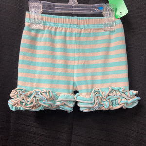 Striped Ruffle Leg Shorts (Creekside)