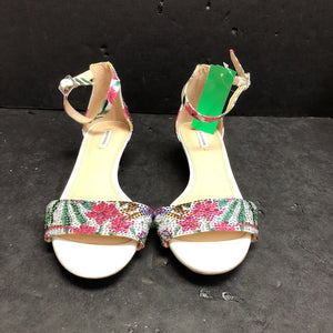 Girls Rhinestone Flower Shoes (Alex Marie)