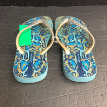 Load image into Gallery viewer, Girls Snake Print Flip Flops
