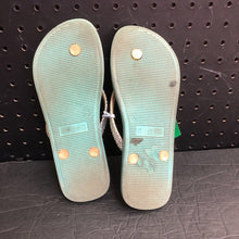 Load image into Gallery viewer, Girls Snake Print Flip Flops

