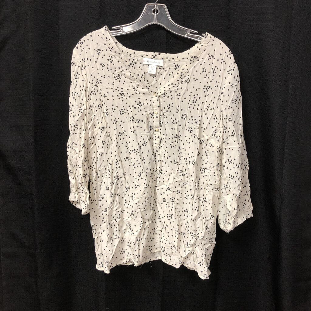 Flower Button Top