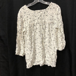 Flower Button Top