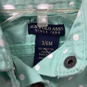 Polka Dot Denim Vest