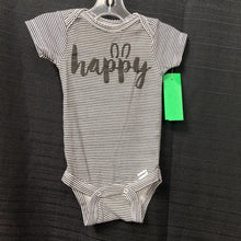Load image into Gallery viewer, &quot;happy&quot; Striped Onesie
