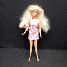 Load image into Gallery viewer, Doll in Checkered Dress 1976 Vintage Collectible
