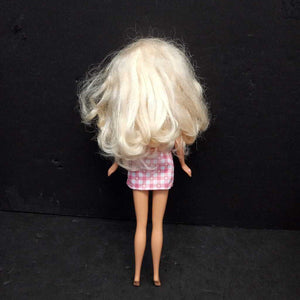 Doll in Checkered Dress 1976 Vintage Collectible