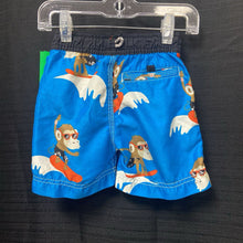 Load image into Gallery viewer, Surfing Monkey Swim Trunks
