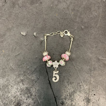 Load image into Gallery viewer, Age 5 Charm Bracelet
