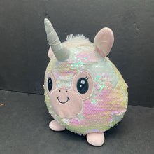 Load image into Gallery viewer, Reverse Sequin Unicorn Plush
