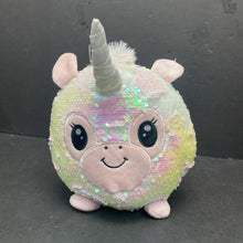 Load image into Gallery viewer, Reverse Sequin Unicorn Plush
