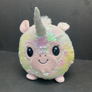 Reverse Sequin Unicorn Plush