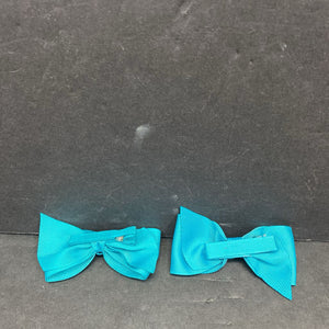 2pk Solid Hairbow Clips