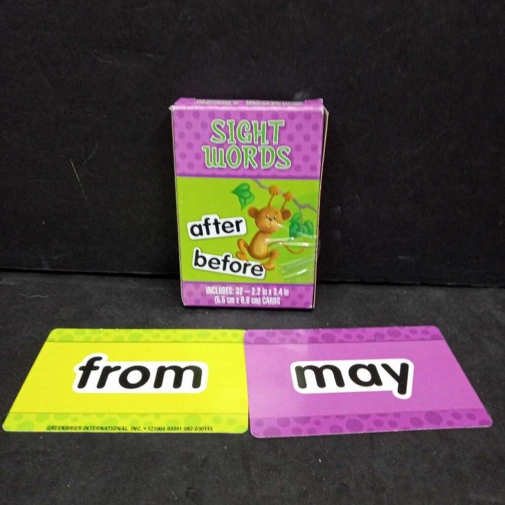 Sight Words Flash Cards