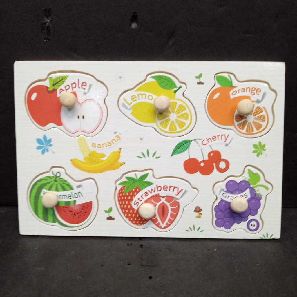 6pc Fruit Knob Puzzle