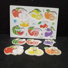 Load image into Gallery viewer, 6pc Fruit Knob Puzzle
