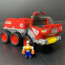 Load image into Gallery viewer, Fisher Price RHFD 326 Fire Truck w/ Figure
