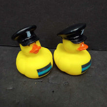 Load image into Gallery viewer, 2pk Police Rubber Duck Bath Toys
