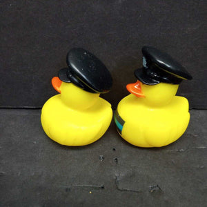 2pk Police Rubber Duck Bath Toys