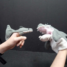 Load image into Gallery viewer, Shark Finger Puppet &amp; Hand Puppet Set (Sweet Gum Puppies)
