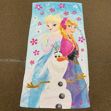 Load image into Gallery viewer, Anna, Elsa, &amp; Olaf Bath Towel
