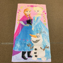 Load image into Gallery viewer, Anna, Elsa, &amp; Olaf Bath Towel
