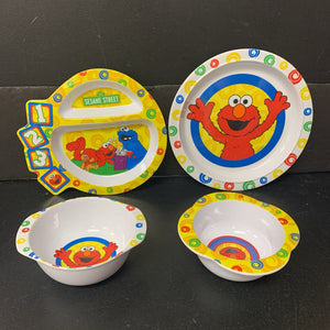 4pc Nursery Plate & Bowl Set