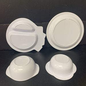 4pc Nursery Plate & Bowl Set